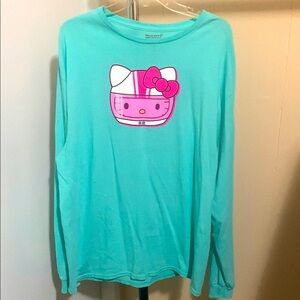 NWOT Hello Kitty Blue and Pink Long Sleeve Tee
